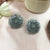 Solid Silver Vintage Flower Design Stud Earrings