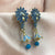 Gorgeous Flower Peacock With Flower Jhumka Earrings