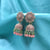 Antique Royal Flower Face & Beads Jhumka Earrings