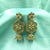 Fine Double Flower With Jhumka Traditional Earrings