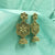 Fine Double Flower With Jhumka Traditional Earrings