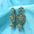 Fine Double Flower With Jhumka Traditional Earrings