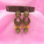 Stunning Circles Flower & Halfmoon Beads With Jhumka Earrings