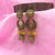 Stunning Circles Flower & Halfmoon Beads With Jhumka Earrings