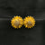 Gorgeous Daisy Flower Design Enamel Earrings