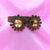 Huge Round Brown Stones Sunflower Earrings