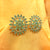 Attractive Antique Flower Design Fine Stones Earrings