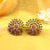 Starburst Flower Design Wonderful Stones Earrings