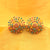 Starburst Sparkle Colorful Flower Designl Stones Earrings