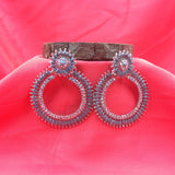 Luxury Wedding Style Spike Circle Women's Earrings