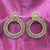 Sparkle Stones Luxury Style Circle Design Earrings