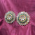 Old Flower Design Multi Stones Stud Earrings