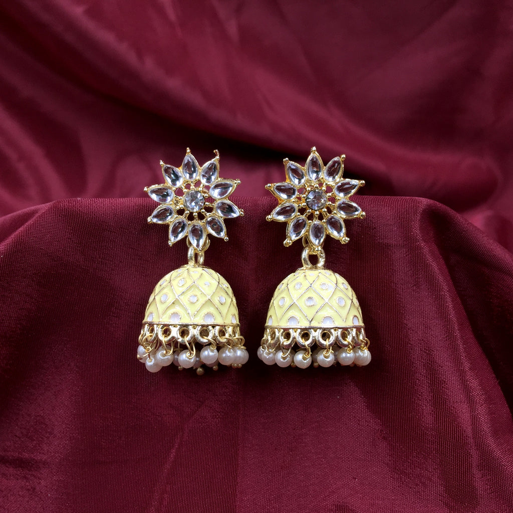 Amazon.com: Sansar India Dual Tone Oxidised Metal Triple Jhumka Indian  Earrings Jewelry for Girls and Women: Clothing, Shoes & Jewelry