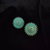 Spike Circle Art Deco Traditional Earring