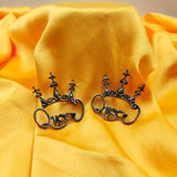 Fabulous Queen With Crown Earring