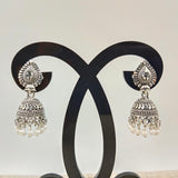 Beautiful Pear Face With Beads Jhumka Earrings