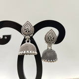 Old Solid Vintage Style Pear & Jhumka Earring