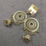 Vintage Circle With Peacock & Jhumka Earring