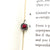 Hollow Rose Shape Stone Nose Pin