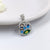 Multi color 925 Sterling Silver Pendant Round Shape Pendant Handmade Jewelery for Mother Minimalist Jewellery