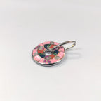 Baby Pink Enamel Circle Pendant 925 Sterling Silver Beautifully Crafted Rhodium Plated Handmade art jewelry Cute Handmade Jewellery