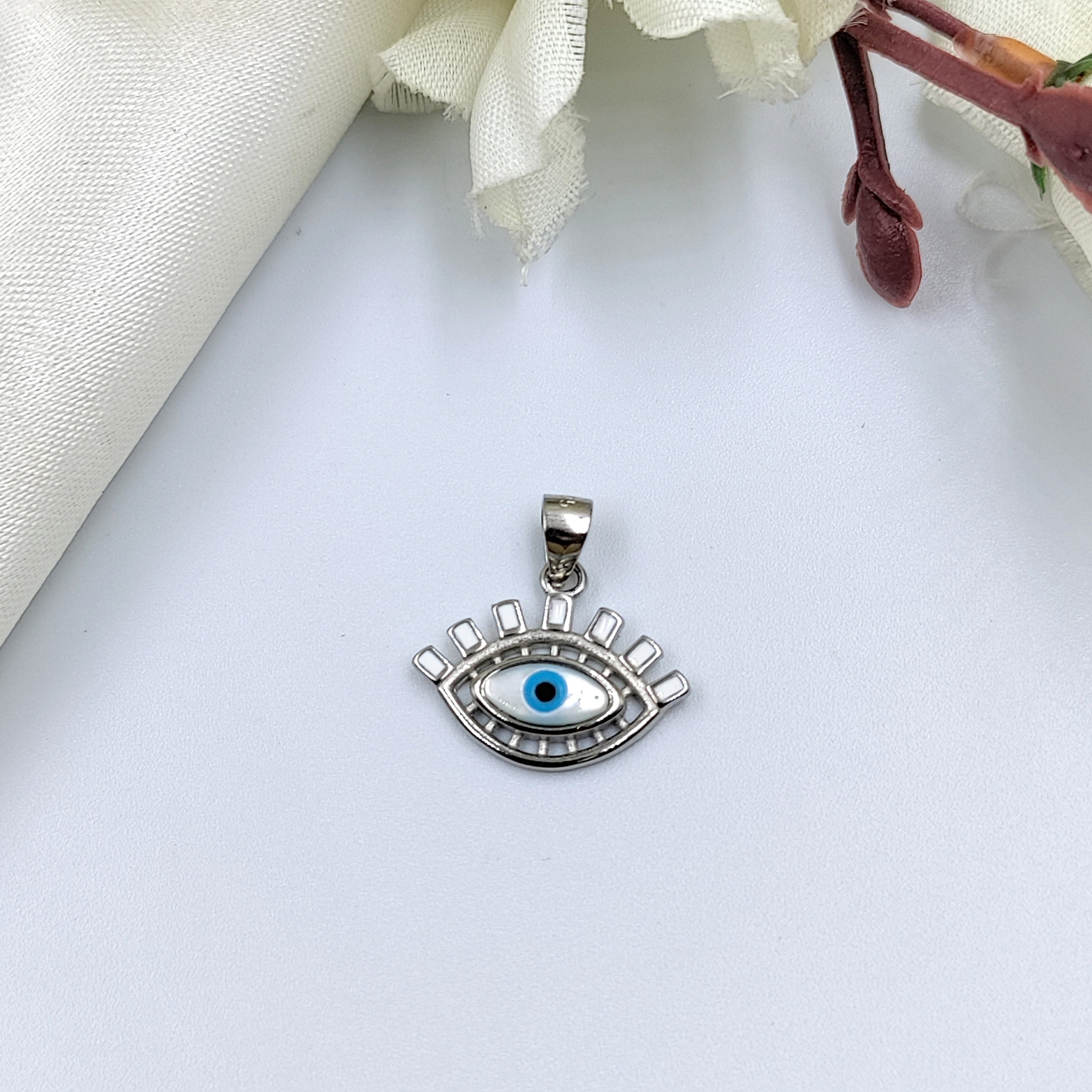 Evil Eye pendant 925 Silver Pendant Beautiful jewelry for Good luck Pendant Handmade Minimalist Pendant