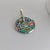 Multicolor Round Enamel Pendant 925 Sterling Silver Beautifull Handcrafted Floral art jewelry