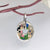 Oval Enamel Pendant 925 Sterling Silver Pendant Handmade jewelry Cute Handmade Jewellery Wearable art