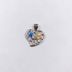 Multi color 925 Sterling Silver Pendant Petal Shape Beautiful butterfly Design Pendant Handmade Jewellery