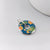 Multicolor Enamel Pendant Round 925 Solid Silver Beautifully Crafted Handmade art jewelry