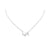 925 Sterling Silver Pave Set Solitaire CZ Necklace Wth Love Charm Pendant set Lovely Minimalist Handmade Enagagment Gift