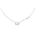 925 Sterling Silver Round Shape Charm With Heart Necklace Pendant set Lovely Minimalist Handmade Gift for lover