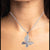 Multicolor CZ Beautifull Large Cross Butterfly Pendant Amazing Necklace Stylish Minimalist Handmade Gift 925 Sterling Silver