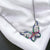 925 Sterling Silver Multicolor CZ Amazing Large Butterfly Pendant Amazing Necklace Stylish Minimalist Handmade Gift