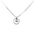 925 Sterling Silver Round CZ Charm with Solitaire Heart Pendant Unisex Necklace set Lovely Minimalist Handmade Gift