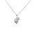 925 Sterling Silver Little Petals Charm CZ Pendant Chain Set for Beautiful Necklace Minimalist Handmade Gift for Nature Lover