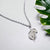 925 Sterling Silver Little Petals Charm CZ Pendant Chain Set for Beautiful Necklace Minimalist Handmade Gift for Nature Lover