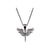 925 Sterling Silver Mystic Angel Necklace CZ Pendant Necklace Lovely Minimalist Handmade Gift for Girlfriend