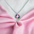 925 Sterling Silver Multi color Cubic Zirconia Floral Pendant Beautiful Necklace set Minimalist Handmade Gift for her