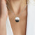 925 Sterling Silver Oval Shaped Matt Finished Pendant Chain Necklace set Lovely Minimalist Unisex Handmade Gift