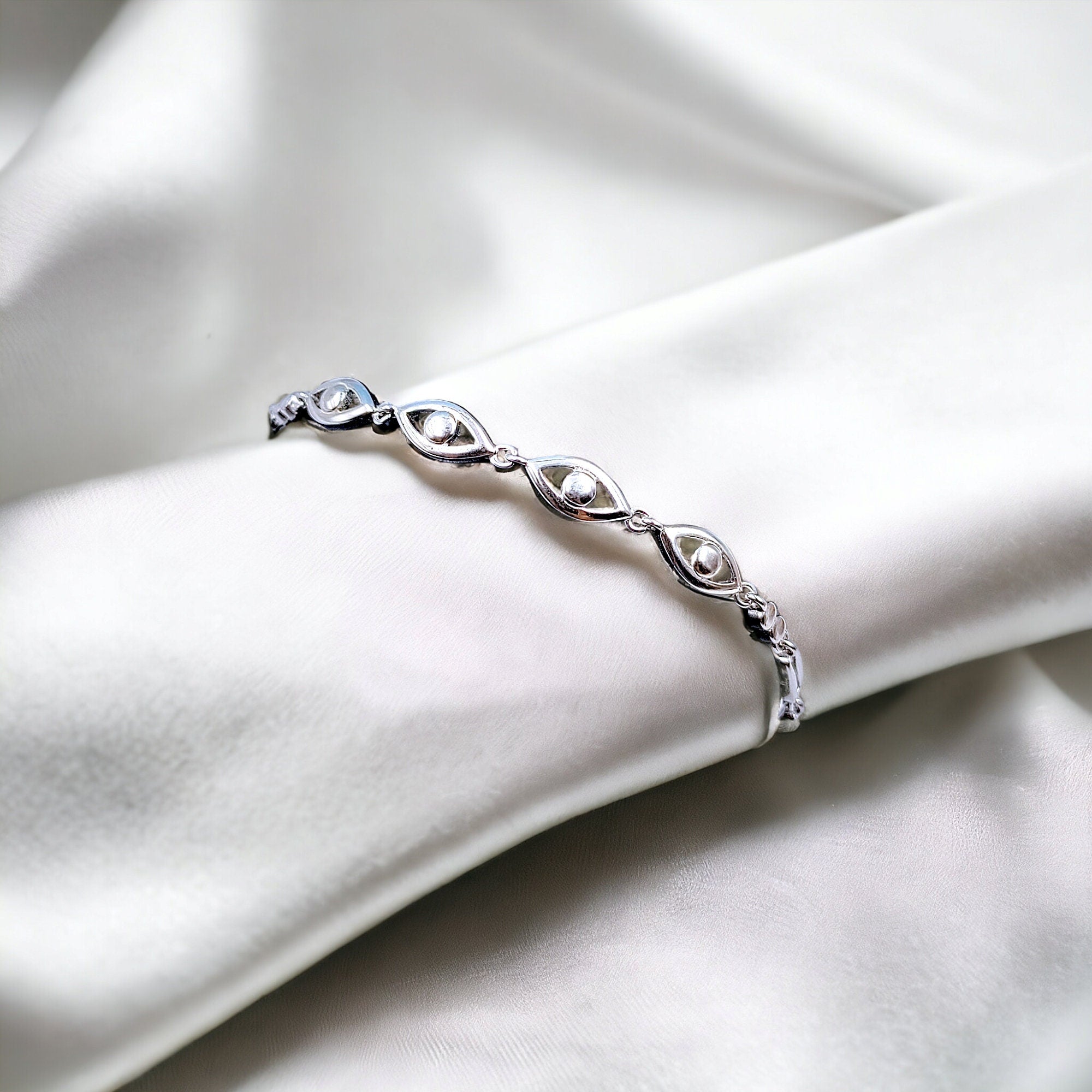 925 Sterling Silver Minimalist Vintage Design Bracelet Minimalist Gift for Mother's Day