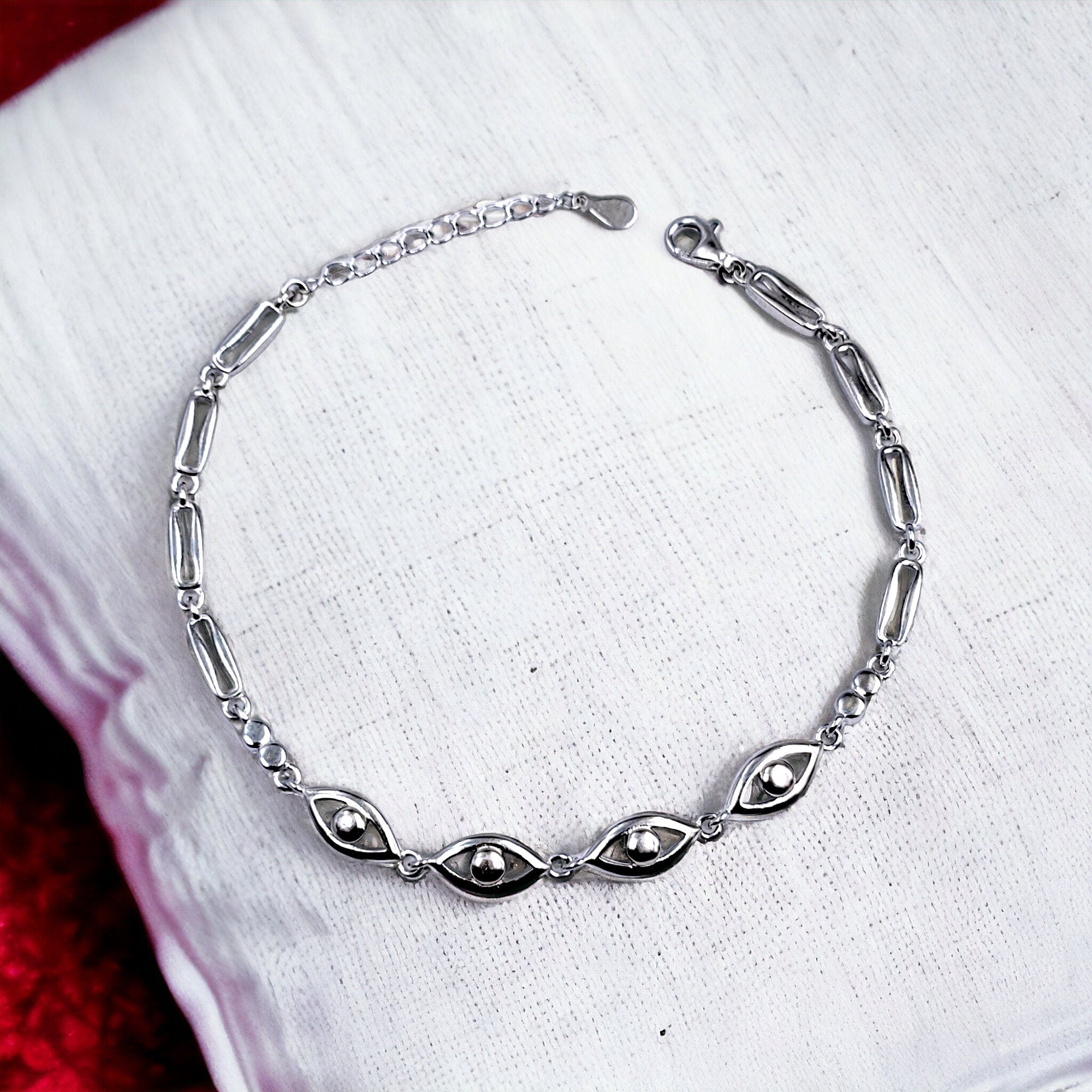 925 Sterling Silver Minimalist Vintage Design Bracelet Minimalist Gift for Mother's Day