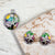 Luxury Fine Jewelry CZ Star With Multicolor enamel Pendant with English Lock Earrings 925 Sterling Silver Set Minimalist Handmade Gift
