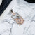925 Sterling Silver Rose Gold Color Pendant Earring Set with Push Back Luxury Fine Jewelry Classic Minimalist Handmade Gift for Mother