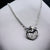 925 Sterling Silver Heart With Bow Pendant Cubic Zirconia Necklace set Lovely Minimalist Handmade Gift for lover,Girlfriend,Wife