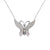 925 Sterling Silver Sparkling White Cubic Zirconia Large  Butterfly Pendant Amazing Necklace Stylish Minimalist Handmade Gift