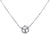 925 Sterling Silver Little Floral Charm CZ Round Pendant Chain Set for Daughter,Sister,Wife Beautiful Necklace Minimalist Handmade Gift