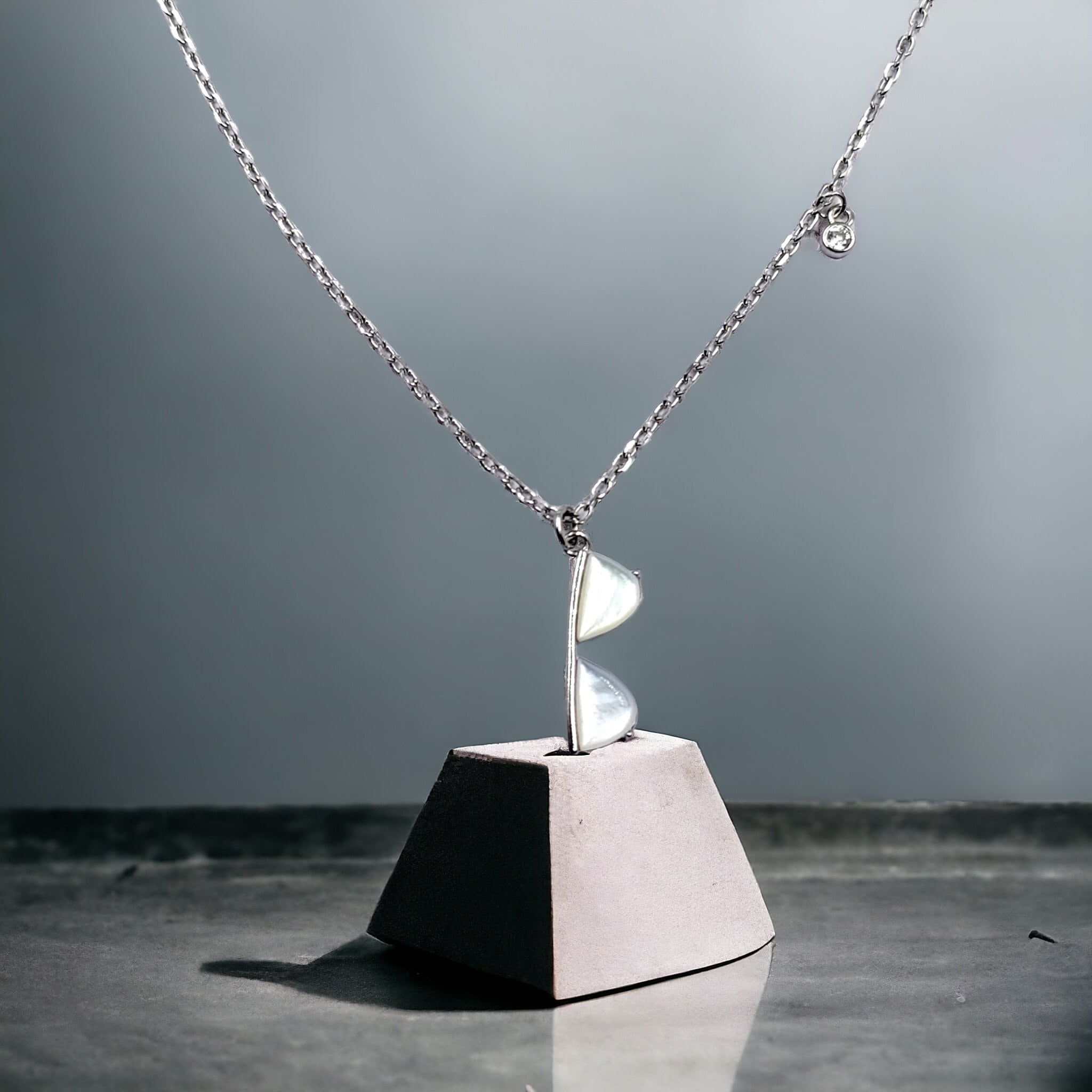 925 Sterling Silver Specs Pendant Stylish Trendy Necklace set Minimalist Handmade Gift for Boyfriend