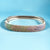 New Year Present 925 Solid Silver Minimalist Handmade Kada Bracelet With Multi color CZ Bangle Style Bracelet Beautiful Gift for Wife