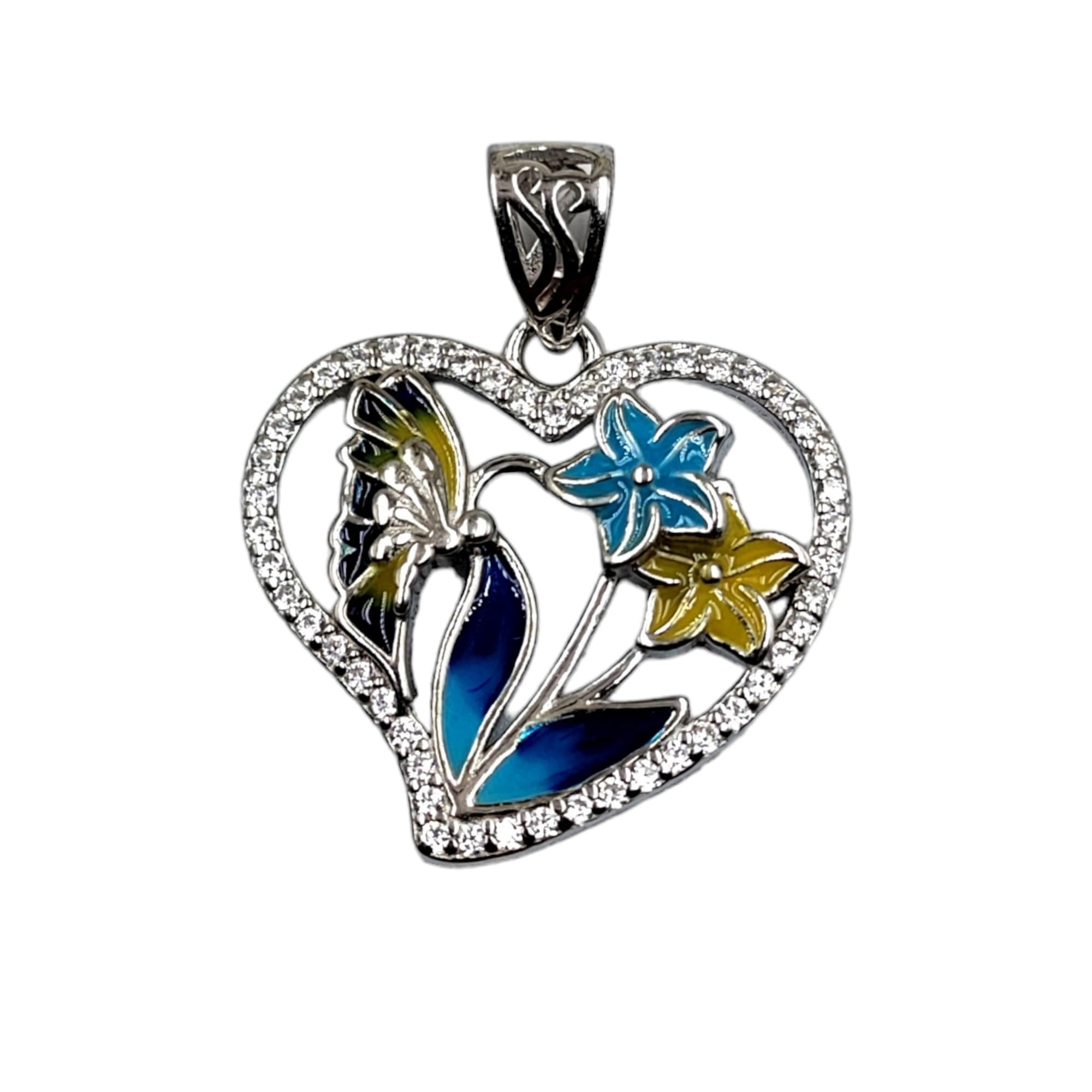 Multi color 925 Sterling Silver Pendant Petal Shape Beautiful Floral Design Enamel Pendant Handmade Jewellery